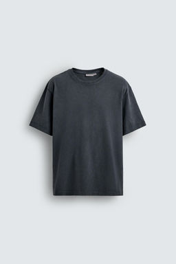 CAMISETA HEAVYWEIGHT MANGA CORTA ORIGINS / Gris antracita - Zara фото 6