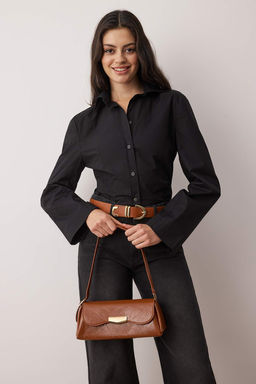 Kiremit K?r?s?k Cilt Kad?n Mini City Omuz Cantas? TAKAW26OC00079