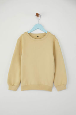 Pembe-Ekru K?z Cocuk Mevsimlik-Ince Bisiklet Yaka 2li Basic Orme Sweatshirt TKDAW25SW00000 - Trendyolmilla фото 18