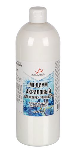 VISTA-ARTISTA Медиум акриловый для техники Флюид Арт VMFA-1000 1000 мл