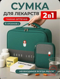 Аптечка домашняя и автомобильная сумка 2/1