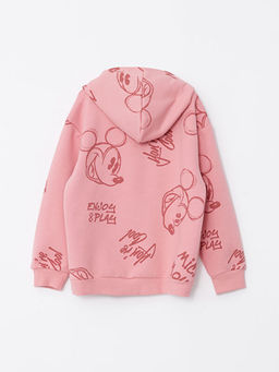 Kap??onlu Mickey Mouse Bask?l? Uzun Kollu K?z ?ocuk Sweatshirt - Waikiki фото 2