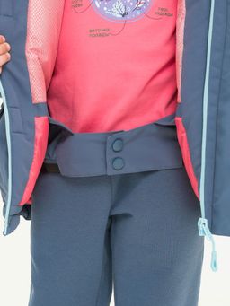 PELICAN, куртка для девочек, Темно-серый