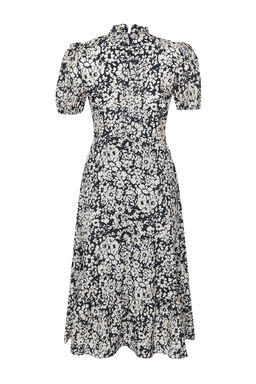 TRENDYOLMILLA Ac?k Mavi Cicekli A Kesim F?rf?rl? Midi Dokuma Elbise TWOSS20EL0894  фото 8