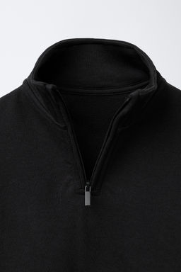 SUDADERA APLIQUE ETIQUETA / Negro - Zara фото 3