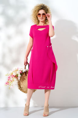 Платье Euro Moda 454 розовое