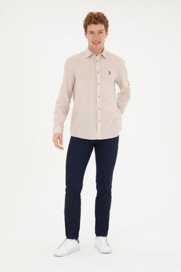 Мужская базовая рубашка с длинным рукавом Stone - U.s. polo assn фото 11