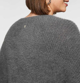 Пуловер, серо-серебристый - Sheego фото 6