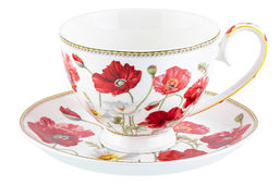 Чайн. наб. 12 пр. 300 мл Маки на ножке, NEW BONE CHINA - Elan gallery фото 11