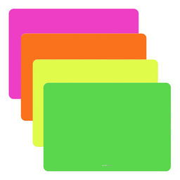 Цена за 4 шт. Доска для лепки пластиковая ErichKrause Matt Neon, A4, ассорти (в пакете по 4 шт.)