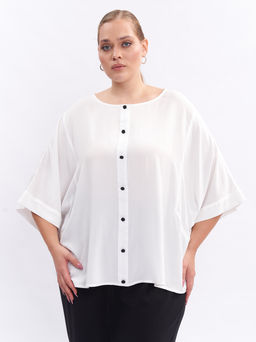 Блузка с коротким рукавом BL16404WHT04