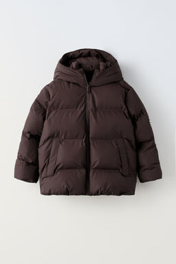 WATER-REPELLENT DOWN JACKET WITH LABEL - Zara фото 4