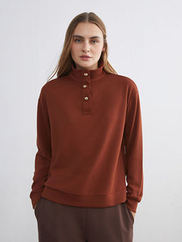 Dik Yaka Kad?n Sweatshirt