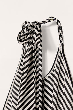LIMITED EDITION STRIPED HALTER DRESS - Zara фото 8