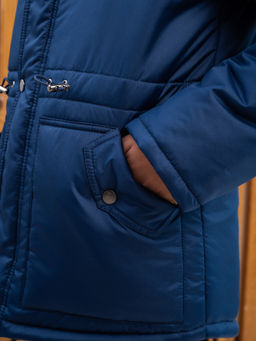 Парка зимняя "Южеал" для мальчика синий