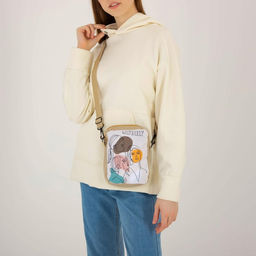 Сумка Story, 15х3х20 см, отдел на молнии, длинный ремень, цвет бежевый - Nazamok фото 6