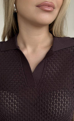 Поло жен F612-1582 coffee - Fine joyce фото 5