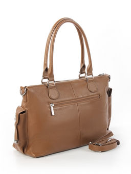 LACCOMA сумка Y2431-рыжий натуральная кожа полиэстер