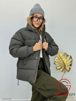 Куртка зимняя с воротником стойка