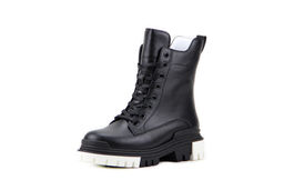 Ботинки 346.astra20bl/w black/Шерсть