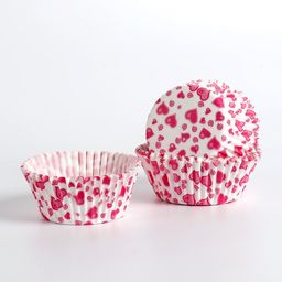 Тарталетки бумажные Сердечки, 50 шт.