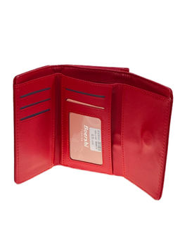 Женское портмоне из искусственной кожи, цвет красный - Greta фото 2