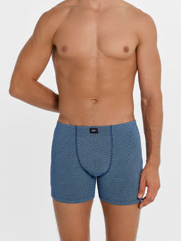 Цена за 2 штуки! Трусы мужские боксеры темно-синие с принтом кубы