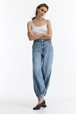 Balloon-leg denim trousers - H&m фото 3