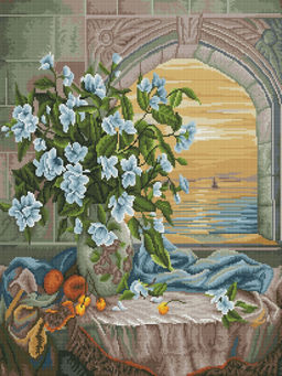 Вышивка крестиком 40х50см, Жасмин