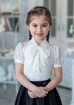 Ирма, блузка трикотажная ванильный/122-60-54