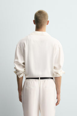 RELAXED FIT FLOWING SHIRT - Zara фото 3