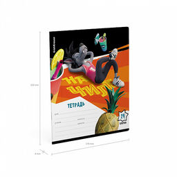 Цена за 10 шт. Тетрадь школьная ученическая ErichKrause Ну, Погоди! Каникулы, 24 листа, клетка (в плёнке по 10 шт.)_MIX-PACK  фото 10