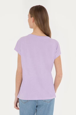 Женская сиреневая футболка - U.s. polo assn фото 12