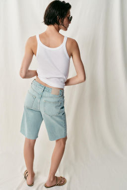 BERMUDA Z1975 DENIM TIRO MEDIO / Azul claro - Zara фото 4