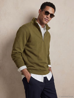 Dik Yaka Erkek Sweatshirt