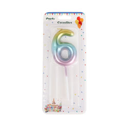 Свеча Цифра градиент / KL-5 /уп 12/720/ - Галеонтрейд фото 19