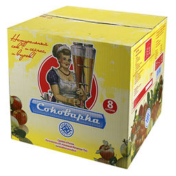 Соковарка алюминиевая 8л, д32см, h26,5см, s1,2-1,5см, матовая, глубокая крышка (Россия) - Домашняя мода фото 2