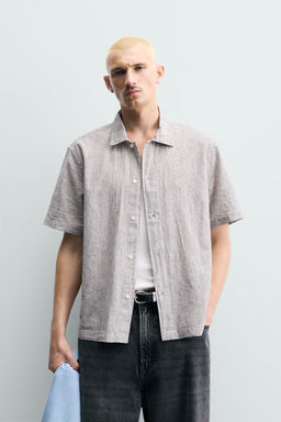 CAMISA FLUIDA RAYAS / Marr?n - Zara фото 2