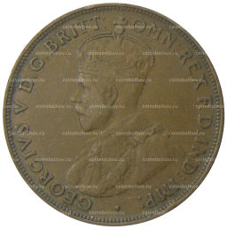 Монета 1 пенни 1921 года Австралия