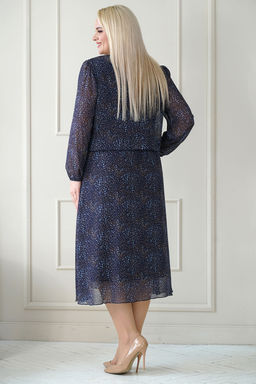 Платье ALANI 1941 синий калейдоскоп - Alani collection фото 4