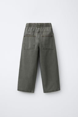 TWILL BAGGY TROUSERS - Zara фото 6