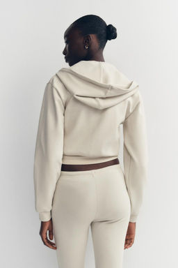 CROPPED INTERLOCK SWEATSHIRT - Zara фото 12