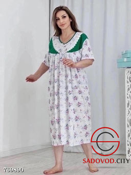 Ночнушка женская в цветочек