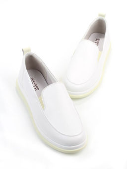 06-M27-6 WHITE Туфли женские (натуральная кожа)