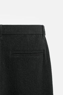 TEXTURED PLEATED TROUSERS - Zara фото 18