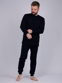 Нательное белье НБМ-2 синий, футер начес - Малина фото 5