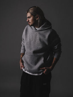 Толстовка, Худи К201-ИЗИ Меланж