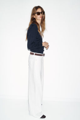 WOOL BLEND CONTRAST JUMPER - Zara фото 12