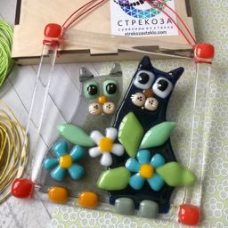 Панно Коты в ромашках - Стрекоза фото 2