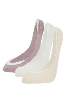 Kad?n 3lu Pamuklu Babet Corap - Defacto фото 6